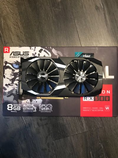 Лот: 17163490. Фото: 1. Radeon RX580 8gb. Видеокарты