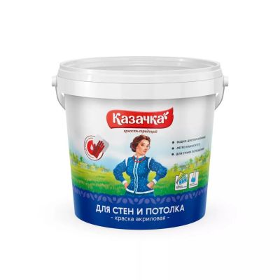 Лот: 24085803. Фото: 1. Краска водно-дисперсионная, Казачка... Краски, лаки, растворитель