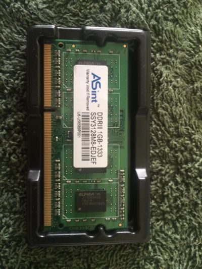 Лот: 7997222. Фото: 1. Оперативка для нетбука DDR 3 1GB-1333. Оперативная память
