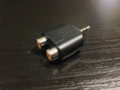 Лот: 2889246. Фото: 1. Переходник 2 RCA < - > 3,5 Jack. Другое (радиодетали  (электронные компоненты))