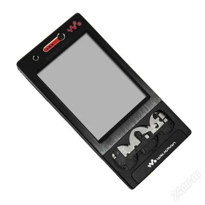 Лот: 1741030. Фото: 1. Корпус Sony Ericsson W705 (черный... Корпуса, клавиатуры, кнопки