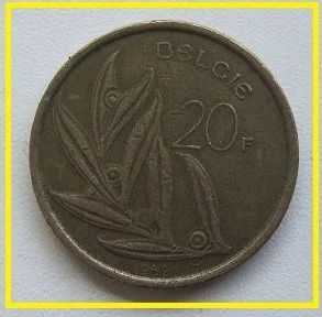 Лот: 14551761. Фото: 1. %% Бельгия 20 франков 1982 (надпись... Европа
