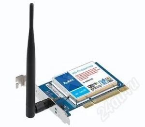 Лот: 2389415. Фото: 1. Wi-Fi адаптер PCI ZyXEL G-320H... Платы расширения, контроллеры, доп. порты