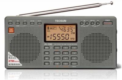 Лот: 1534205. Фото: 1. Tecsun PL-390 Grey Всеволновый... Тюнеры, радиоприёмники