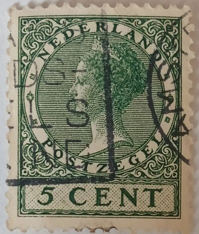 Лот: 25268935. Фото: 1. Марка_Нидерланды, 5 центов,1934г... Марки