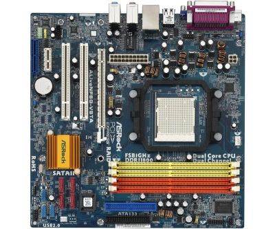Лот: 9978483. Фото: 1. Материнская плата Asrock AliveNF6G-VSTA... Материнские платы