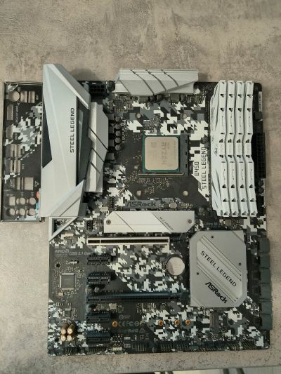Лот: 25333140. Фото: 1. Ryzen 9 5900X + ASRock B450 Steel... Процессоры