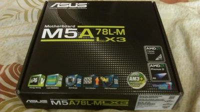 Лот: 10972894. Фото: 1. Asus M5A78l-m lx3. Материнские платы