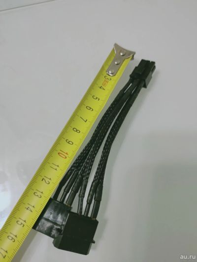 Лот: 17372244. Фото: 1. 2 molex - 6pin переходник питания... Шлейфы, кабели, переходники