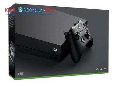Лот: 16508128. Фото: 1. Xbox One X 1Tb, черный. Игровые приставки, консоли