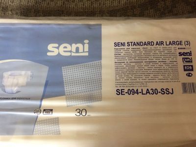 Лот: 15850402. Фото: 1. Памперсы для взрослых SENI Standard... Реабилитация, уход за больными