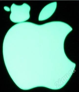 Лот: 2238640. Фото: 1. Наклейка Apple светящийся в темноте. Защитные стёкла, защитные плёнки
