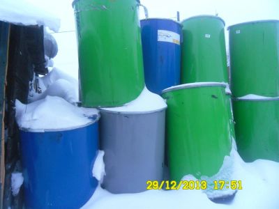 Лот: 3912526. Фото: 1. бочка 200 л железная. Баки, ёмкости