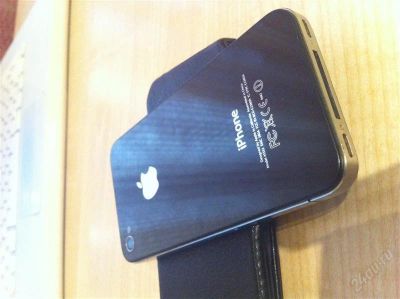 Лот: 2937591. Фото: 1. iPhone 4, черный. РСТ, 16 Gb... Смартфоны