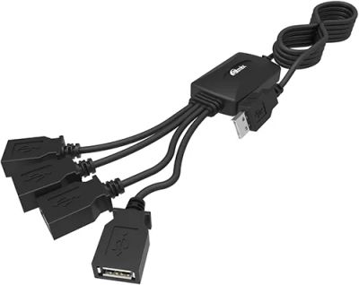 Лот: 24553072. Фото: 1. Хаб Ritmix CR-2405 Black. Другое (компьютеры, оргтехника, канцтовары)