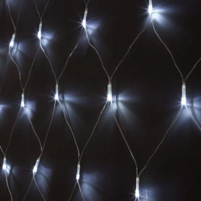 Лот: 18226497. Фото: 1. Гирлянда - сетка 240 LED белая... Гирлянды, шарики, новогодние аксессуары