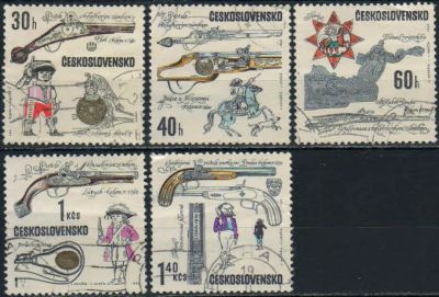 Лот: 20256753. Фото: 1. 1969. Чехословакия. Ранние пистолеты... Марки