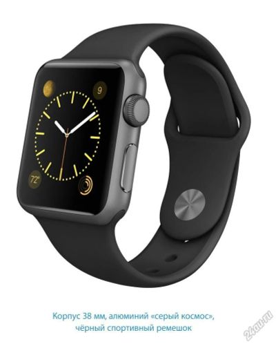 Лот: 5655334. Фото: 1. Apple Watch Sport 38 мм, алюминий... Смарт-часы, фитнес-браслеты, аксессуары