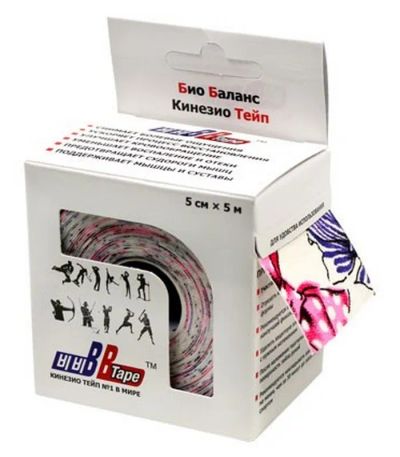 Лот: 22365050. Фото: 1. Кинезио тейп BBTape с рисунком... Другое (спортивные товары)