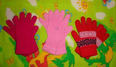 Лот: 7316768. Фото: 1. 4пары.Красивые перчатки для девочки... Шарфы, варежки