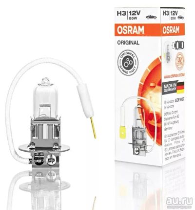 Лот: 14901649. Фото: 1. Лампа Osram H3 12V 55W PK22s... Оптика и освещение