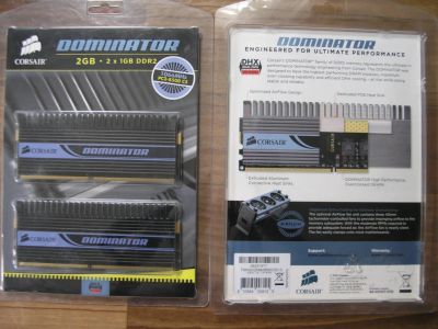 Лот: 6162433. Фото: 1. 4x1024Мб 2 комплекта Corsair Dominator... Оперативная память