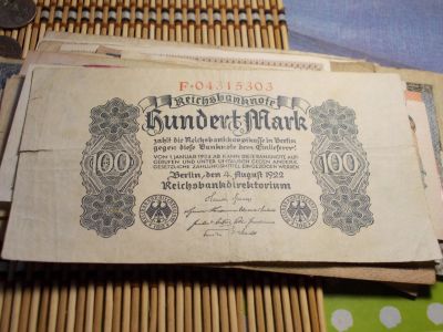 Лот: 17314939. Фото: 1. 100 марок 1922 года. Германия. Германия и Австрия