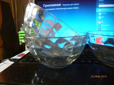 Лот: 5004656. Фото: 1. салатник стекло. Тарелки, блюда, салатники