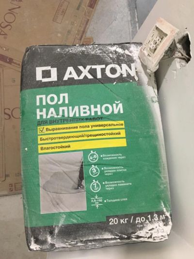 Лот: 17113283. Фото: 1. Наливной пол АХТОN 20 кг в наличии... Смеси, шпатлевки, цемент