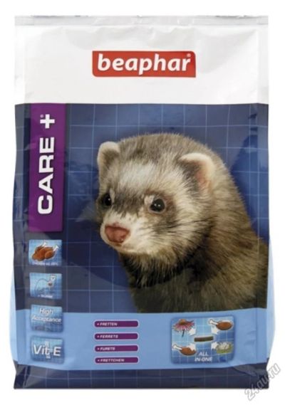 Лот: 5684949. Фото: 1. Корм Beaphar Care+ для хорьков... Корма