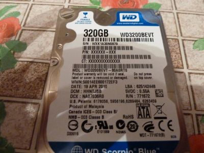 Лот: 7178700. Фото: 1. Жесткий диск HDD для ноутбука... Жёсткие диски (HDD)