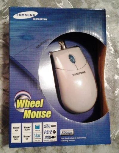 Лот: 4318716. Фото: 1. Мышь компьютерная Samsung, олдскульная... Клавиатуры и мыши