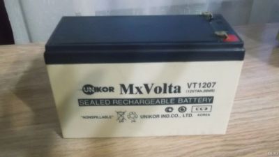 Лот: 15718697. Фото: 1. аккумулятор Unikor MxVolta VT1207... Аккумуляторы