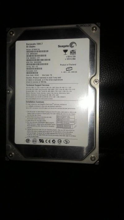 Лот: 7812483. Фото: 1. Seagate 40gb. Жёсткие диски (HDD)