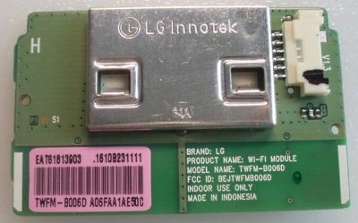 Лот: 13306057. Фото: 1. Модуль Wi-Fi, TWFM-B006D, EAT61813903... Запчасти для телевизоров, видеотехники, аудиотехники