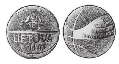 Лот: 3253129. Фото: 1. Литва. 1 лит. 2011 год. Чемпионат... Страны СНГ и Балтии