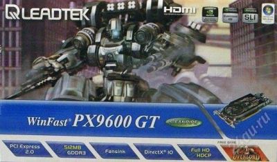Лот: 2743951. Фото: 1. Leadtek WinFast 9600GT S-FanPipe... Видеокарты
