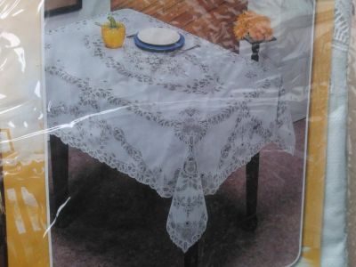 Лот: 9601395. Фото: 1. Скатерть ажурная ПВХ c304 crochet... Скатерти, салфетки