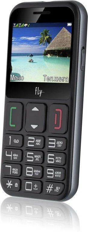 Лот: 12144624. Фото: 1. Мобильный телефон Fly Ezzy 9 Black. Кнопочные мобильные телефоны