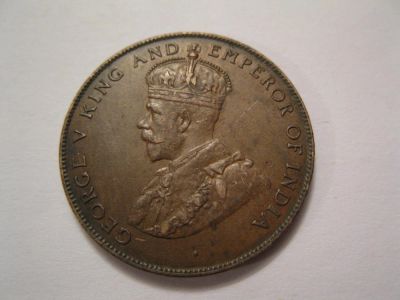 Лот: 8833532. Фото: 1. 5 центов 1924 год Маврикий Георг... Великобритания и острова