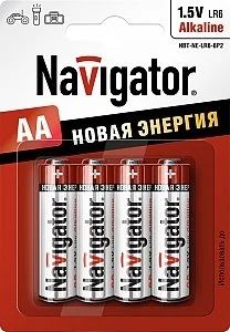 Лот: 17205341. Фото: 1. Батарейка Navigator 94753 LR6... Батарейки, аккумуляторы, элементы питания