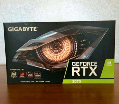 Лот: 19468598. Фото: 1. Видеокарта GeForce RTX 3070 Новая... Видеокарты