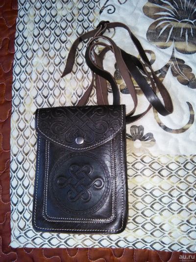 Лот: 12969535. Фото: 1. сумочка наплечная - кожа. Бумажники, кошельки, портмоне