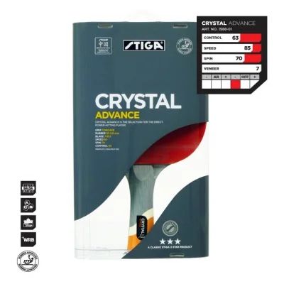 Лот: 8125318. Фото: 1. stiga crystal advance 3***. Мячи, ракетки, шайбы, клюшки