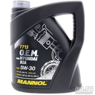 Лот: 9062301. Фото: 1. Mannol O.E.M. Hyundai Kia 5W-30... Масла, жидкости
