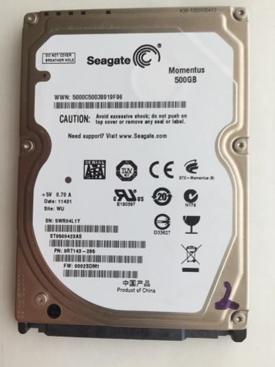 Лот: 12021452. Фото: 1. HDD seagate 500g. Жёсткие диски (HDD)