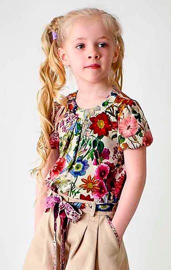 Лот: 6221952. Фото: 1. AnyKids Блуза «Английский сад... Рубашки, блузки, водолазки