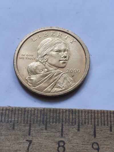 Лот: 25413113. Фото: 1. (№18380) США 1 доллар 2000 г Индианка... Америка