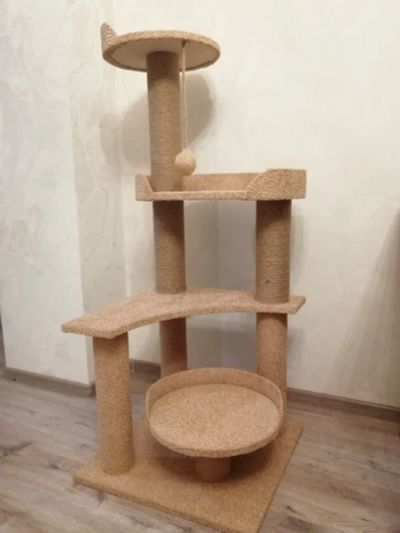 Лот: 13393745. Фото: 1. Комплекс для кошек когтеточка. Домики, переноски, клетки, когтеточки