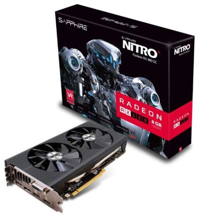 Лот: 9027100. Фото: 1. Sapphire NITRO+ Radeon RX 480... Видеокарты